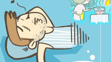 媽媽煮飯，爸爸睡覺