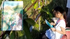 和孩子一起用心作畫